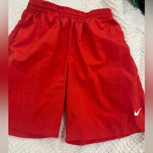 Nike boys Red Athletic Shorts